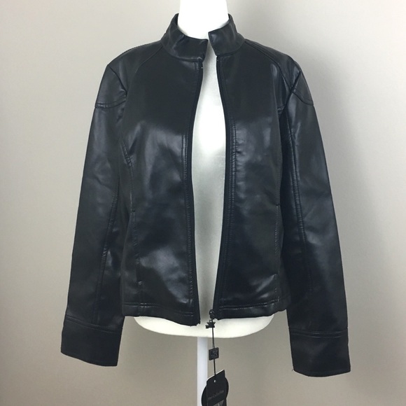[Emporio Armani] NWTAuthentic Black Leather Jacket - Picture 4 of 6